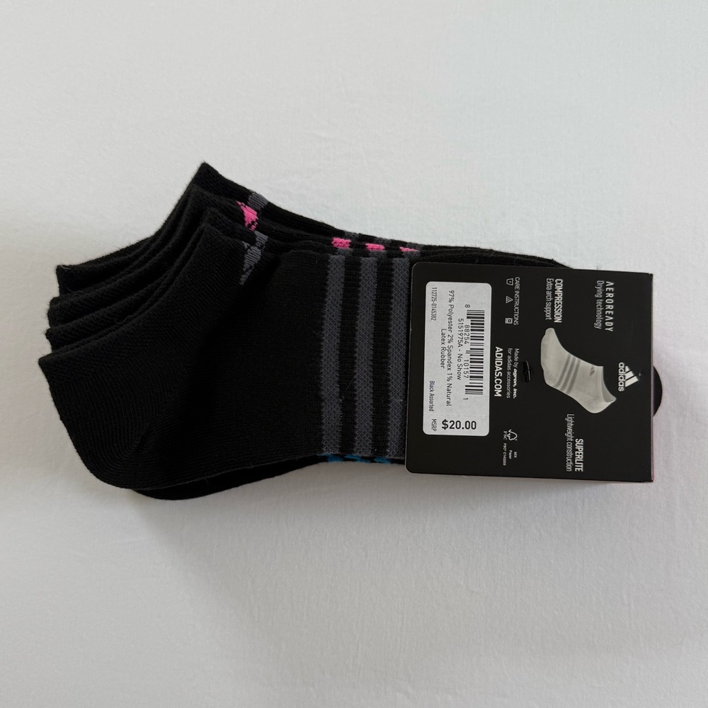 Adidas Women's Socks, 6 Pack - Picture 3 of 6